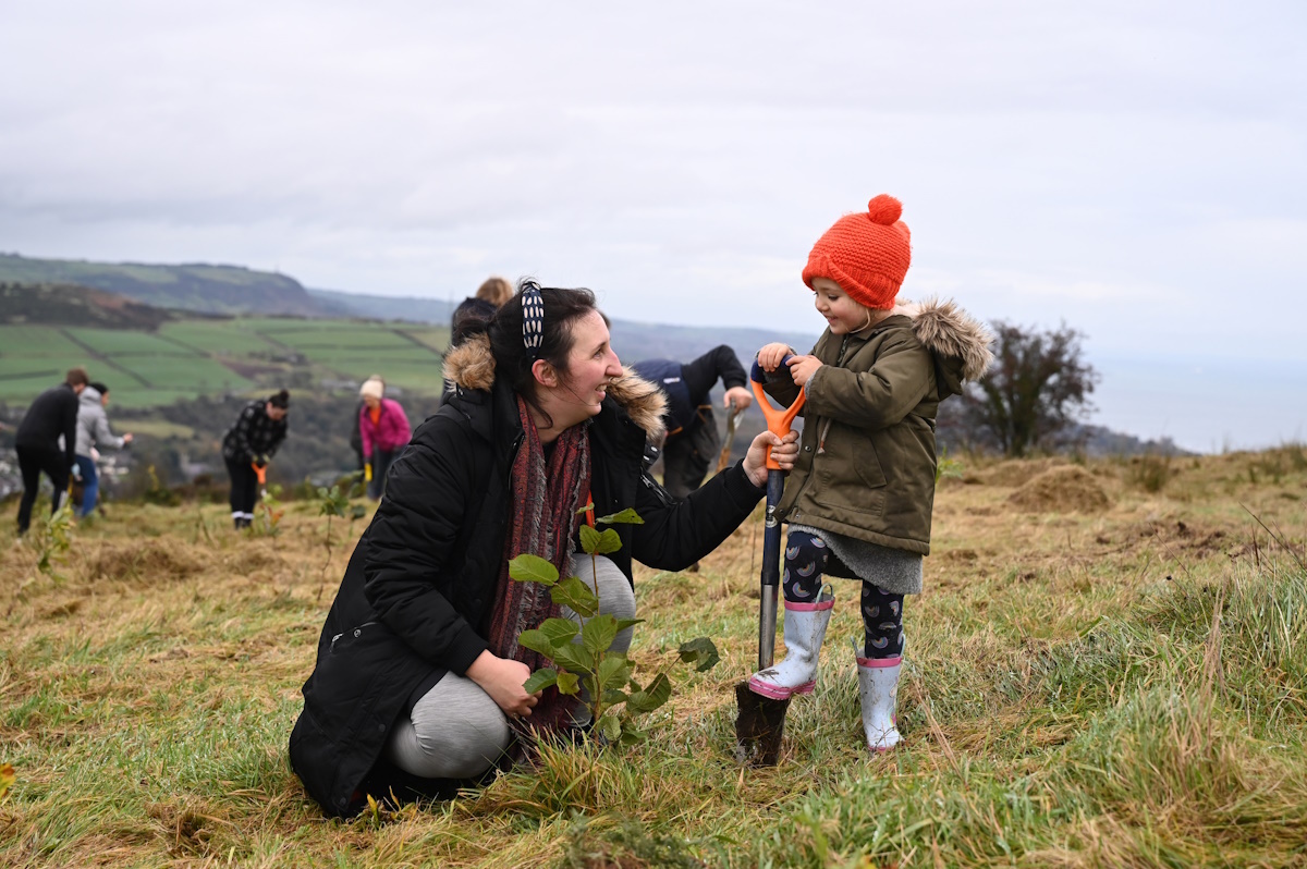 Family Tree Planting Day in Faughan Valley Woodlands