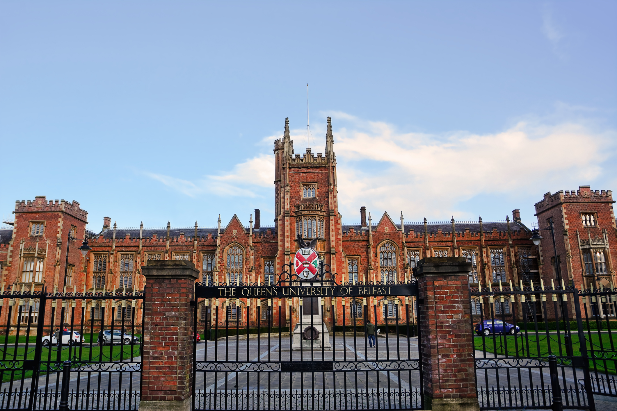 Queens's University of Belfast at sunset
