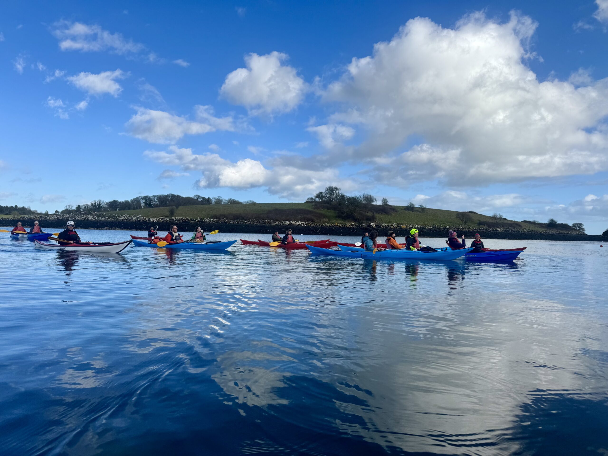 People paddling on Strangford Lough